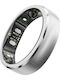 RingConn Gen 3 Smart Ring 21.2mm Waterproof with Heart Rate Monitor Brushed Silver