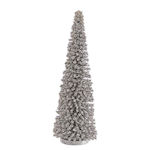 Weihnachtlicher Deko-Tannenbaum aus Holz Silber...