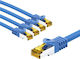 Goobay S/FTP Cat.6a (Gigabit) Мрежов Ethernet Кабел 5 m Син 5 бр.