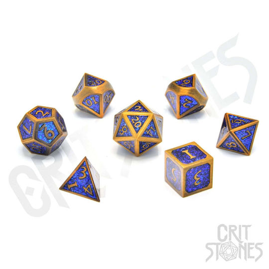 Set de zaruri metalice pentru RPG Warlock’s Writ