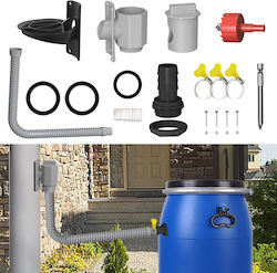 Rainwater Gutter Collector 70-100mm Set Durable 1m Hose