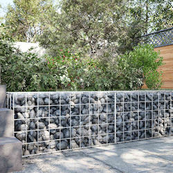 vidaXL Silver Steel Fence Gabion Box 3464995 vidaXL Silver Steel Fence Gabion Box 3464995