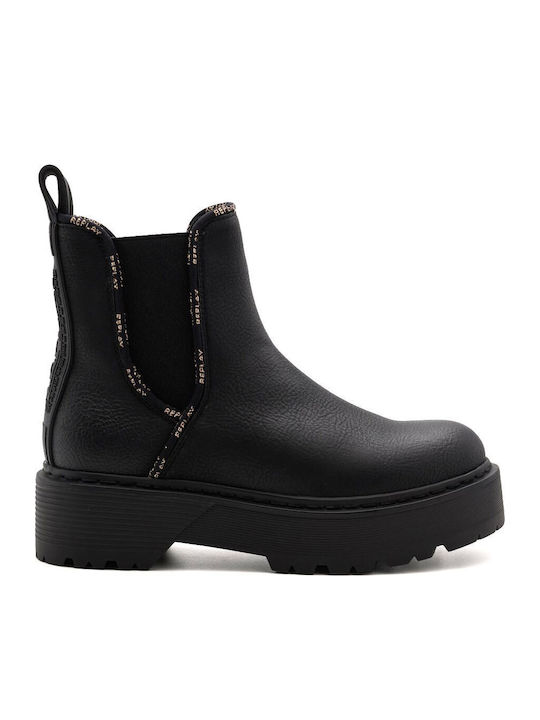 Replay Luisa Chelsea-Stiefeletten Schwarz