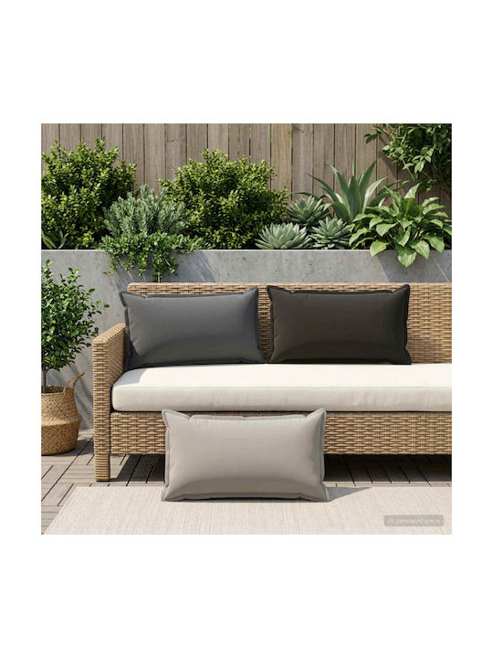 vidaXL Μαξιλάρι Καναπέ Houten Ανθρακί 40x80εκ.