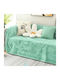 SpitiBazaar 3-Piece Chenille Throws Set Mint