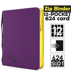 TCGLab Biblioraft cu 12 buzunare Violet TCGLab Biblioraft cu 12 buzunare Violet