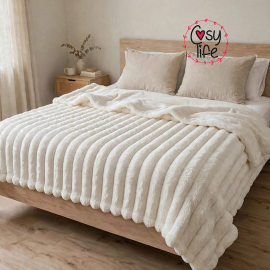 Cosy Life Single Sherpa Comforter 160x220 cm Ecru Cosy Life Single Sherpa Comforter 160x220 cm Ecru