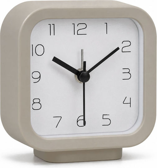 Ankor Ceas de Masă cu Indicatoare din Plastic cu Alarmă Bej 856237
