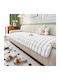Ehome Set of Elastic Living Room Covers White 3 Pieces
