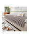 Ehome Set of Brown Elastic Living Room Covers 3 Pieces