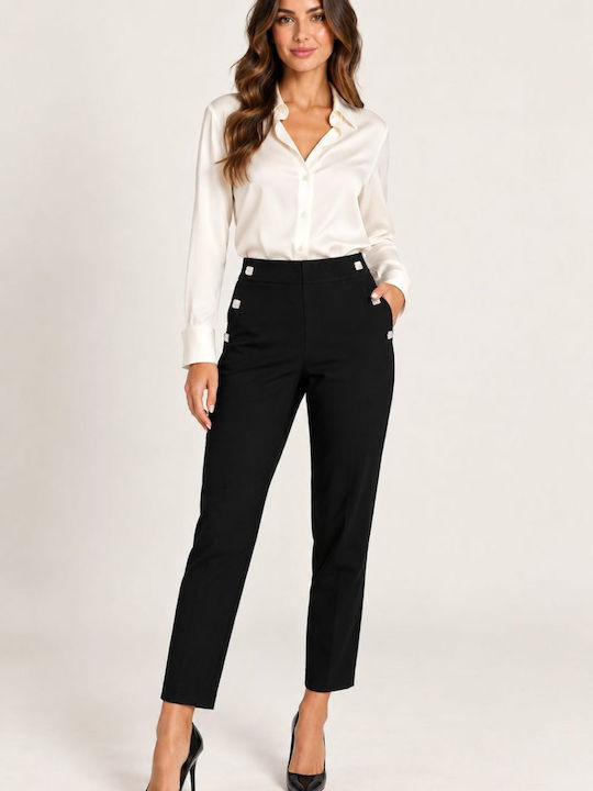 Women's Fabric Trousers Black