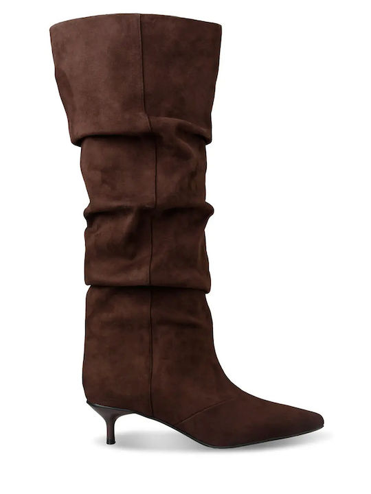 Envie Shoes Suede Women's Boots Brown