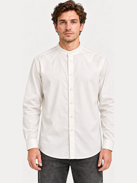Nineteen Apparel Club Μακρυμάνικo Πουκάμισο White