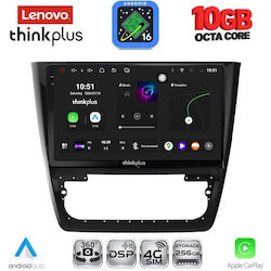 Lenovo Auto-Audiosystem für BMW X2 / X6 und Skoda Yeti 2014–2018 (Bluetooth/USB/WiFi/GPS/Apple CarPlay/Android Auto) mit 10-Zoll-Touchscreen