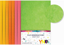 Pâslă decorativă fluorescentă Ynj 8 culori Noster