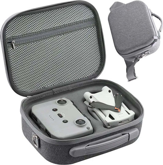 BRDRC Grey Controller Battery Carrying Case for DJI Mini 3 / Mini 3 Pro 26x1x20 cm