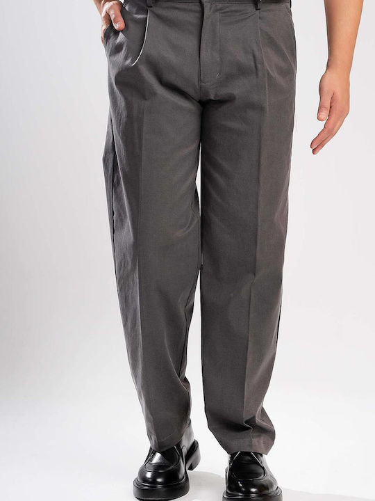 Vittorio Artist Men's Trousers with Straight Le...