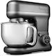LIFE MD18440g Küchenmaschine 1200 W mit Rostfreier Schüssel 5 l Grau