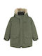Kids’ Casual Short Green Jacket