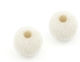 Velvet Bead 10mm/ø2mm White 100 Pcs