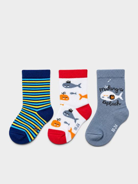 Design Socks Παιδικές Κάλτσες Πολύχρωμο 3 Ζευγάρια