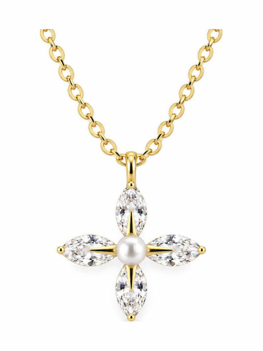 Paloma Picasso Women's Cross in Gold-Plated Silver with Chain Paloma Picasso Women's Cross in Gold-Plated Silver with Chain