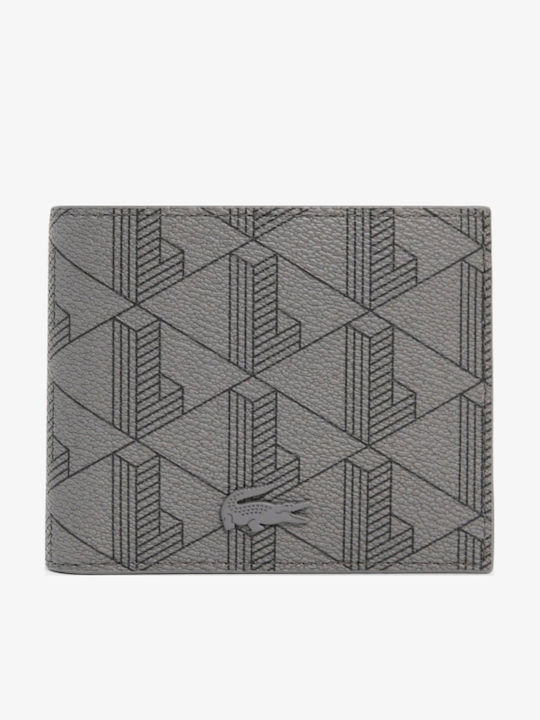 Lacoste Mono Herrenbrieftasche Grau