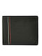 Herren-Lederbrieftasche mit RFID Schwarz