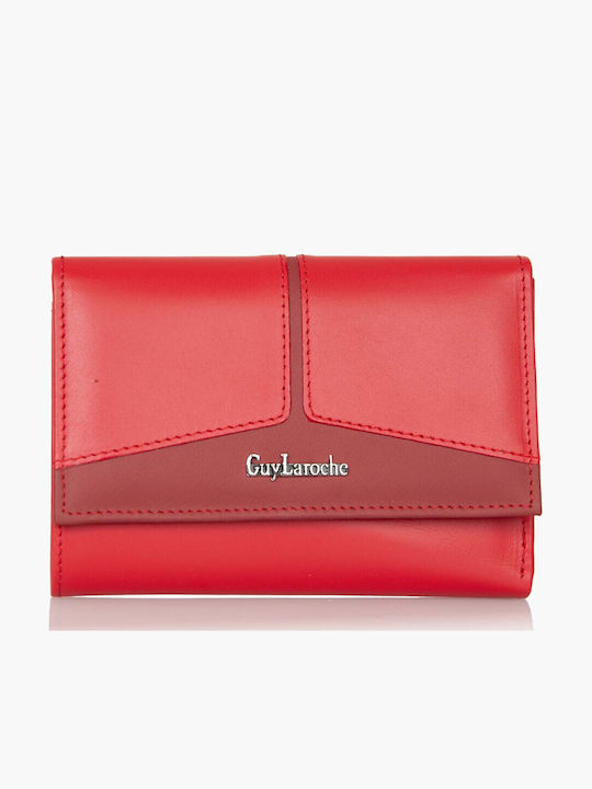 Small Leather Women's Wallet with RFID Red