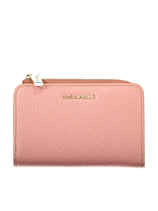 Coccinelle Малък Дамски Портфейл-Монетник Розов