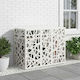 Air Conditioner Cover White 110 X 50 X 80 Cm Steel 8014165 White