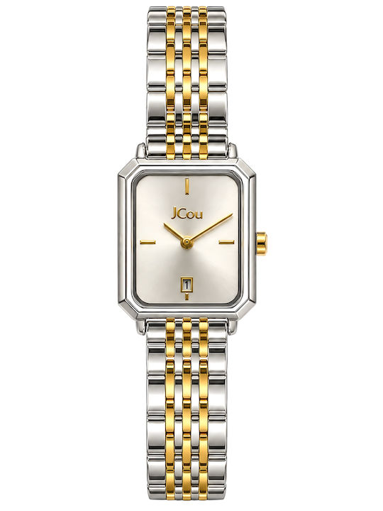 Jcou Women's Watch 22mm Battery-Powered with Stainless Steel Bracelet