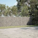vidaXL Steel Gabion Basket for Garden Fence 5x5x100 cm Silver