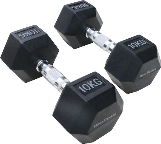 MegaFitness Sechseckhantel 1 x 10 kg
