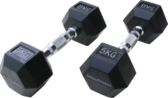 MegaFitness Sechseckige Hantel 1 x 5 kg