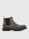 Brown Leather Chelsea Boots