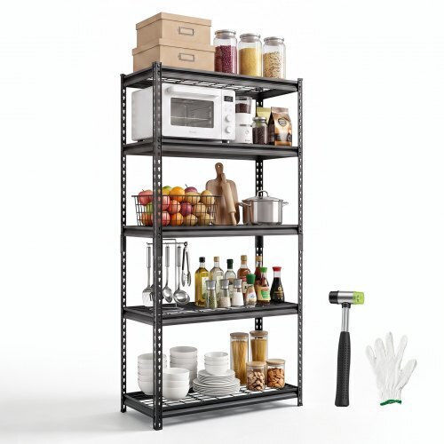 Vevor Dexion Shelving Unit 92.3x41.5x181 cm with 5 Shelves and a Total Load Capacity of 905 kg