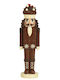Kaemingk Brown Polyresin Christmas Nutcracker 39 cm