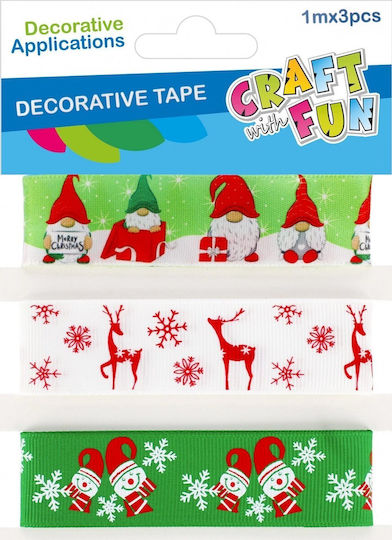 Craft with Fun Χριστουγεννιάτικα Αυτοκόλλητα 3τμχ