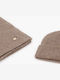 Women's Knitted Beanie in Beige
