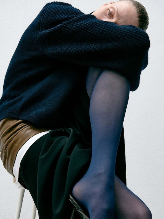 Premium Дамски чорапогащник Dark Indigo