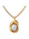Charmy Necklace Made of Gold-Plated Steel with Pearls
