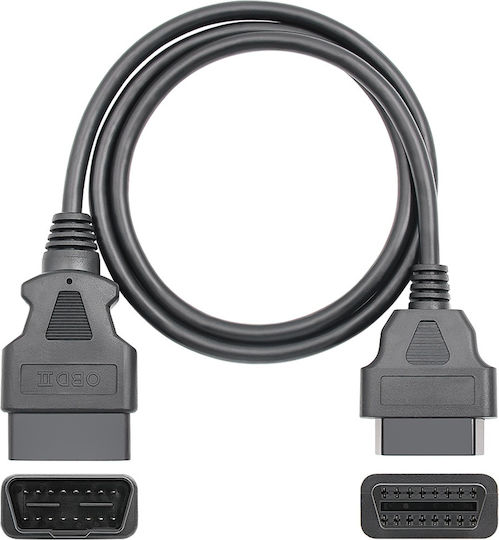 Techstar Obd2 Extension Cable 100 Cm Male-female 16 Pin 26awg