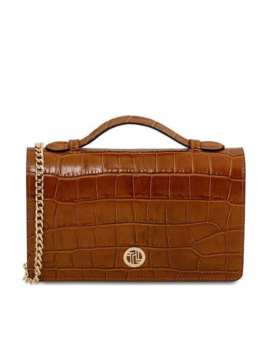 Tuscany Leather Δερμάτινο Γυναικείο Clutch Croc...