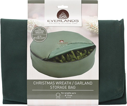 Christmas Wreath or Garland Storage Bag Ø70×20cm Everlands 685264