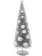 Weihnachtlicher Dekorativer Baum 50 cm Verziert in Grau