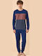 Noidinotte Winter Men's Pyjamas Blue
