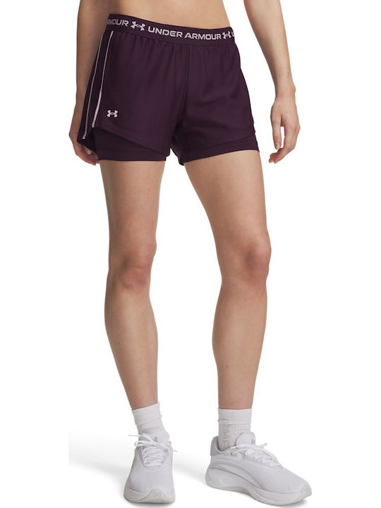 Under Armour Tech Play Up 2-in-1 Damen-Shorts Lila