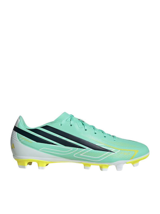 adidas F50 Hyperfast Club FG/MG Football Shoes with Green Cleats adidas F50 Hyperfast Club FG/MG Football Shoes with Green Cleats