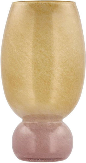 Lumarko Decorative Glass Vase Multicoloured 16x16xH30cm